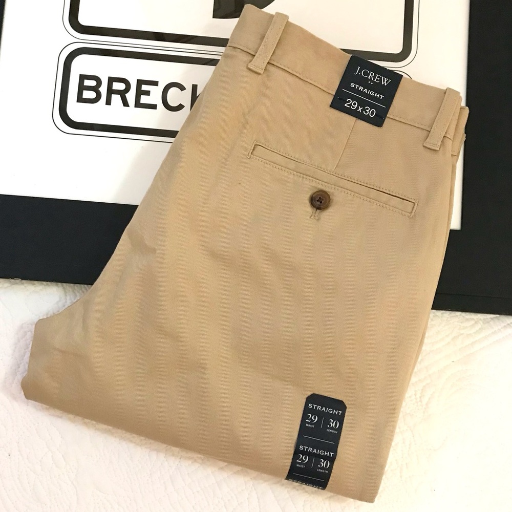 NWT J. Crew Flex Straight Khakis